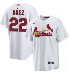 Men's St. Louis Cardinals #22 Joshua Báez White Home Stitched Baseball Jersey