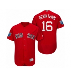 Men's Scarlet Boston Red Sox #16 Andrew Benintendi 2018 Spring Training Flex Base Jersey