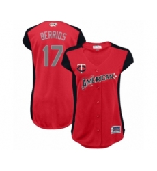 Women's Minnesota Twins #17 Jose Berrios Authentic Red American League 2019 Baseball All-Star Jersey