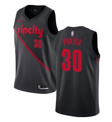 Women's Nike Portland Trail Blazers #30 Terry Porter Swingman Black NBA Jersey - 2018 19 City Edition