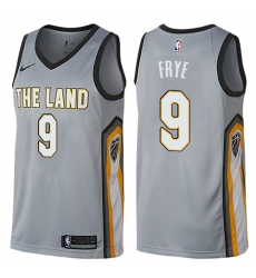 Women's Nike Cleveland Cavaliers #9 Channing Frye Swingman Gray NBA Jersey - City Edition