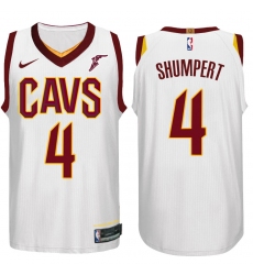 Nike NBA Cleveland Cavaliers #4 Iman Shumpert Jersey 2017-18 New Season White Jersey