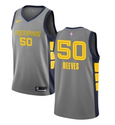 Women's Nike Memphis Grizzlies #50 Bryant Reeves Swingman Gray NBA Jersey - City Edition