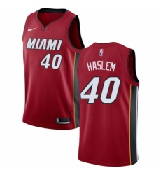 Youth Nike Miami Heat #40 Udonis Haslem Swingman Red NBA Jersey Statement Edition