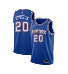 Youth New York Knicks #20 Allan Houston Swingman Blue Basketball Jersey - Statement Edition
