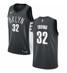 Men's Nike Brooklyn Nets #32 Julius Erving Swingman Gray NBA Jersey Statement Edition