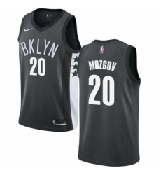 Youth Nike Brooklyn Nets #20 Timofey Mozgov Swingman Gray NBA Jersey Statement Edition
