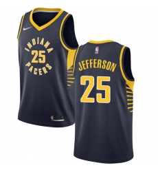 Men's Nike Indiana Pacers #25 Al Jefferson Swingman Navy Blue NBA Jersey - Icon Edition