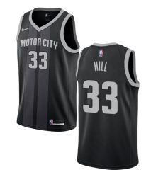 Women's Nike Detroit Pistons #33 Grant Hill Swingman Black NBA Jersey - City Edition