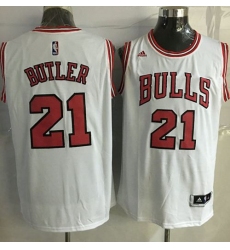 Revolution 30 Bulls #21 Jimmy Butler White Stitched NBA Jersey