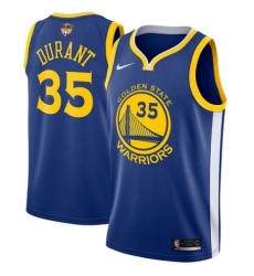 Men's Nike Golden State Warriors #35 Kevin Durant Swingman Royal Blue Road 2018 NBA Finals Bound NBA Jersey - Icon Edition