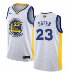 Women's Nike Golden State Warriors #23 Draymond Green Swingman White Home 2018 NBA Finals Bound NBA Jersey - Association Edition