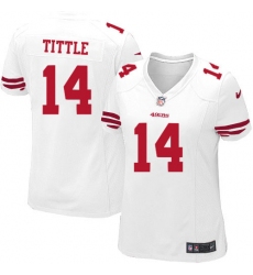 Women's Nike San Francisco 49ers #14 Y.A. Tittle Game White NFL Jersey