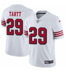 Men's Nike San Francisco 49ers #29 Jaquiski Tartt Elite White Rush Vapor Untouchable NFL Jersey