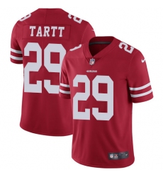Youth Nike San Francisco 49ers #29 Jaquiski Tartt Elite Red Team Color NFL Jersey