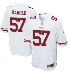 Men's Nike San Francisco 49ers #57 Eli Harold Game White NFL Jersey