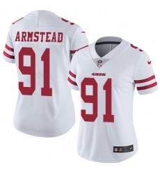 Women's Nike San Francisco 49ers #91 Arik Armstead Elite White NFL Jersey