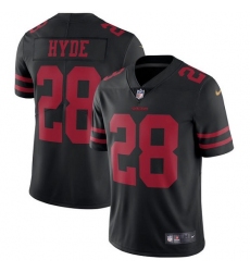 Youth Nike San Francisco 49ers #28 Carlos Hyde Elite Black NFL Jersey