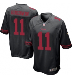Men's Nike San Francisco 49ers #11 Marquise Goodwin Game Black NFL Jersey