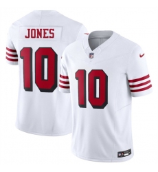 Youth San Francisco 49ers #10 Mac Jones New White 2025 F.U.S.E. Vapor Untouchable Limited Stitched Football Jersey