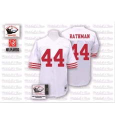 Mitchell and Ness San Francisco 49ers #44 Tom Rathman Authentic White NFL Jersey