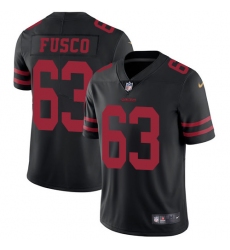 Youth Nike San Francisco 49ers #63 Brandon Fusco Elite Black NFL Jersey
