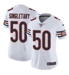 Women's Nike Chicago Bears #50 Mike Singletary Elite White NFL Jersey