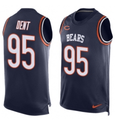 Men's Nike Chicago Bears #95 Richard Dent Limited Navy Blue Player Name & Number Tank Top NFL Jersey