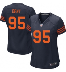 Women's Nike Chicago Bears #95 Richard Dent Game Navy Blue Alternate NFL Jersey