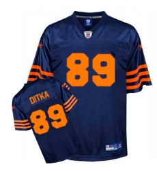 Reebok Chicago Bears #89 Mike Ditka Blue/Orange 1940s Premier EQT Throwback NFL Jersey