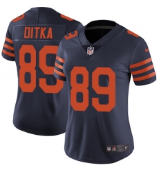 Women's Nike Chicago Bears #89 Mike Ditka Elite Navy Blue Alternate NFL Jersey