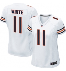 Women's Nike Chicago Bears #11 Kevin White Game White NFL Jersey
