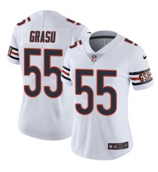 Women's Nike Chicago Bears #55 Hroniss Grasu Elite White NFL Jersey