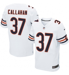 Men's Nike Chicago Bears #37 Bryce Callahan Elite White NFL Jersey