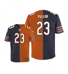 Men's Nike Chicago Bears #23 Kyle Fuller Elite Navy/Orange Split Fashion NFL Jersey