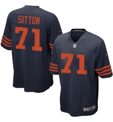 Men's Nike Chicago Bears #71 Josh Sitton Game Navy Blue Alternate NFL Jersey