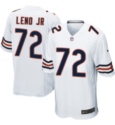 Men's Nike Chicago Bears #72 Charles Leno Game White NFL Jersey