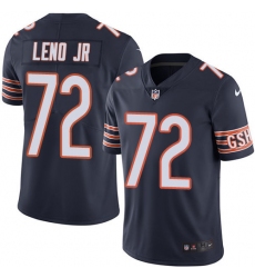 Youth Nike Chicago Bears #72 Charles Leno Navy Blue Team Color Vapor Untouchable Limited Player NFL Jersey