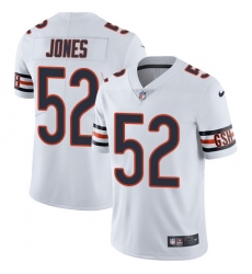 Men's Nike Chicago Bears #52 Christian Jones White Vapor Untouchable Limited Player NFL Jersey