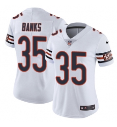 Women's Nike Chicago Bears #35 Johnthan Banks Elite White NFL Jersey