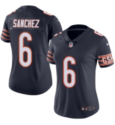 Women's Nike Chicago Bears #6 Mark Sanchez Elite Navy Blue Team Color NFL Jersey
