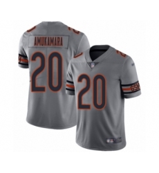 Men's Chicago Bears #20 Prince Amukamara Limited Silver Inverted Legend Football Jersey