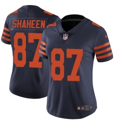 Women's Nike Chicago Bears #87 Adam Shaheen Elite Navy Blue Alternate NFL Jersey