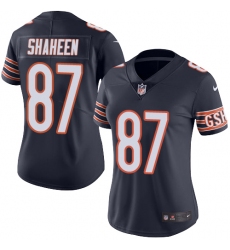 Women's Nike Chicago Bears #87 Adam Shaheen Elite Navy Blue Team Color NFL Jersey