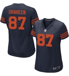 Women's Nike Chicago Bears #87 Adam Shaheen Game Navy Blue Alternate NFL Jersey