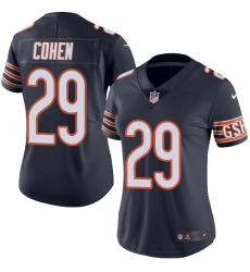 Women's Nike Chicago Bears #29 Tarik Cohen Elite Navy Blue Team Color NFL Jersey