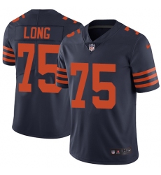 Youth Nike Chicago Bears #75 Kyle Long Elite Navy Blue Alternate NFL Jersey