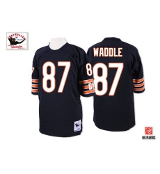 Mitchell And Ness Chicago Bears #87 Tom Waddle Blue Team Color Authentic Throwback NFL Jersey