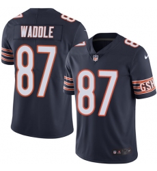 Youth Nike Chicago Bears #87 Tom Waddle Elite Navy Blue Team Color NFL Jersey
