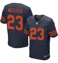 Men's Nike Chicago Bears #23 Devin Hester Elite Navy Blue Alternate NFL Jersey
